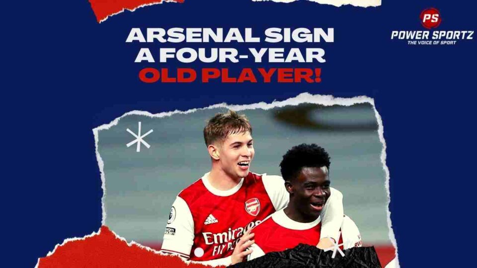 Arsenal sign a four-year-old player!