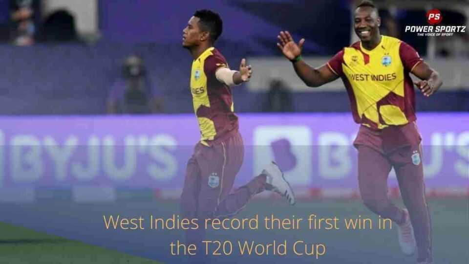 West Indies first win in WC