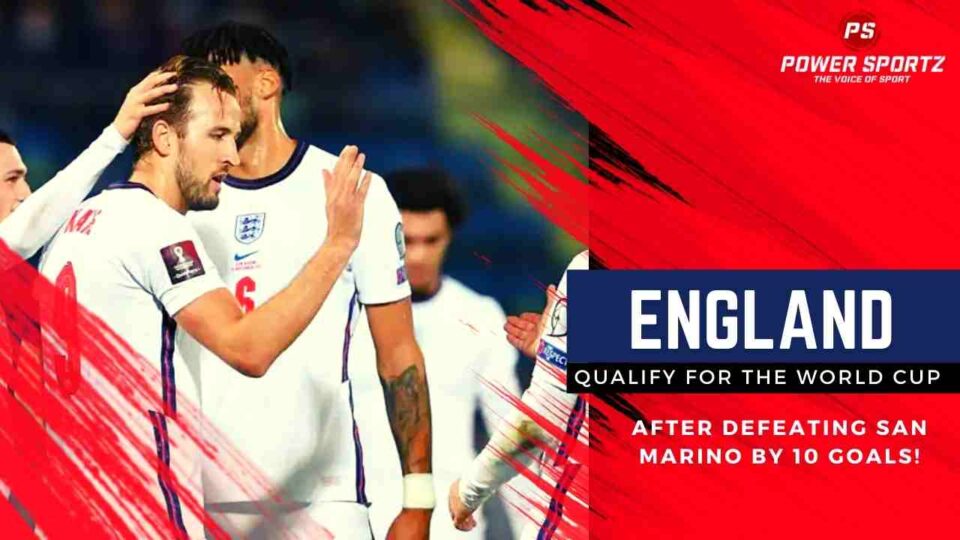 England qualify for the world cup