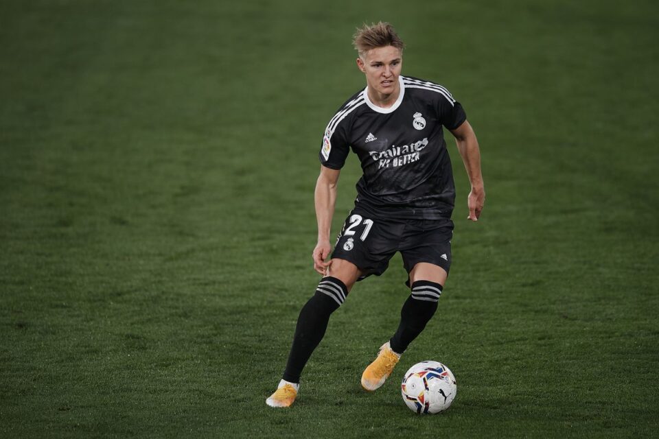 martin odegaard in Real Madrid